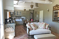 dining area and kitchen