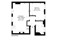 1BR floorplan A