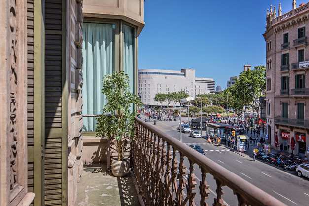 CPA Espagne – Barcelone, Ronda De La Universidad Y Calle De Pelayo, Ancien