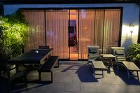 askew patio night