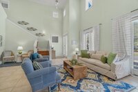 The kitchen is accessible via the dining area, lots of prep space and open so guests can mingle, bar seating on the backside of the island.
| Emerald Palm by Boutiq Luxury Vacation Rentals | Miramar Beach, Florida