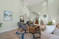 Never miss out on the entertainment at the dining table while you're cooking. This open plan keeps you near the action.
| Emerald Palm by Boutiq Luxury Vacation Rentals | Miramar Beach, Florida