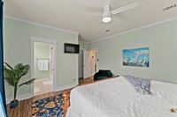 This private bath which is attached to the downstairs primary bedroom has a step in tub shower and includes washing essentials.
| Emerald Palm by Boutiq Luxury Vacation Rentals | Miramar Beach, Florida
