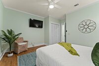 This is the bathroom next to the kitchen and also the one used by the downstairs bedroom. Full stand-up shower and all essential toiletries included.
| Emerald Palm by Boutiq Luxury Vacation Rentals | Miramar Beach, Florida