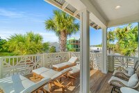 This is inside the upstairs primary bath, this door opens to the outdoor deck.
| Emerald Palm by Boutiq Luxury Vacation Rentals | Miramar Beach, Florida