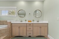 If you prefer to soak or have standing issues this bathroom has a giant soaking tub.
| Emerald Palm by Boutiq Luxury Vacation Rentals | Miramar Beach, Florida