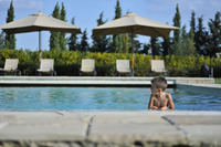 kid in pool