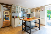 The kitchen at the cottage at Les Chouettes The kitchen at the cottage at Les Chouettes