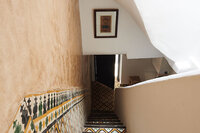 dar emma essaouira colourful tiled stairs